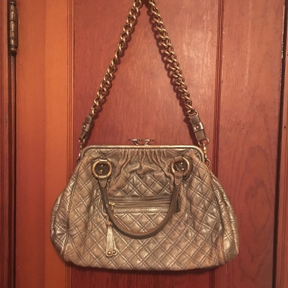 Marc Jacobs Metallic Quilted Leather Stan Bag